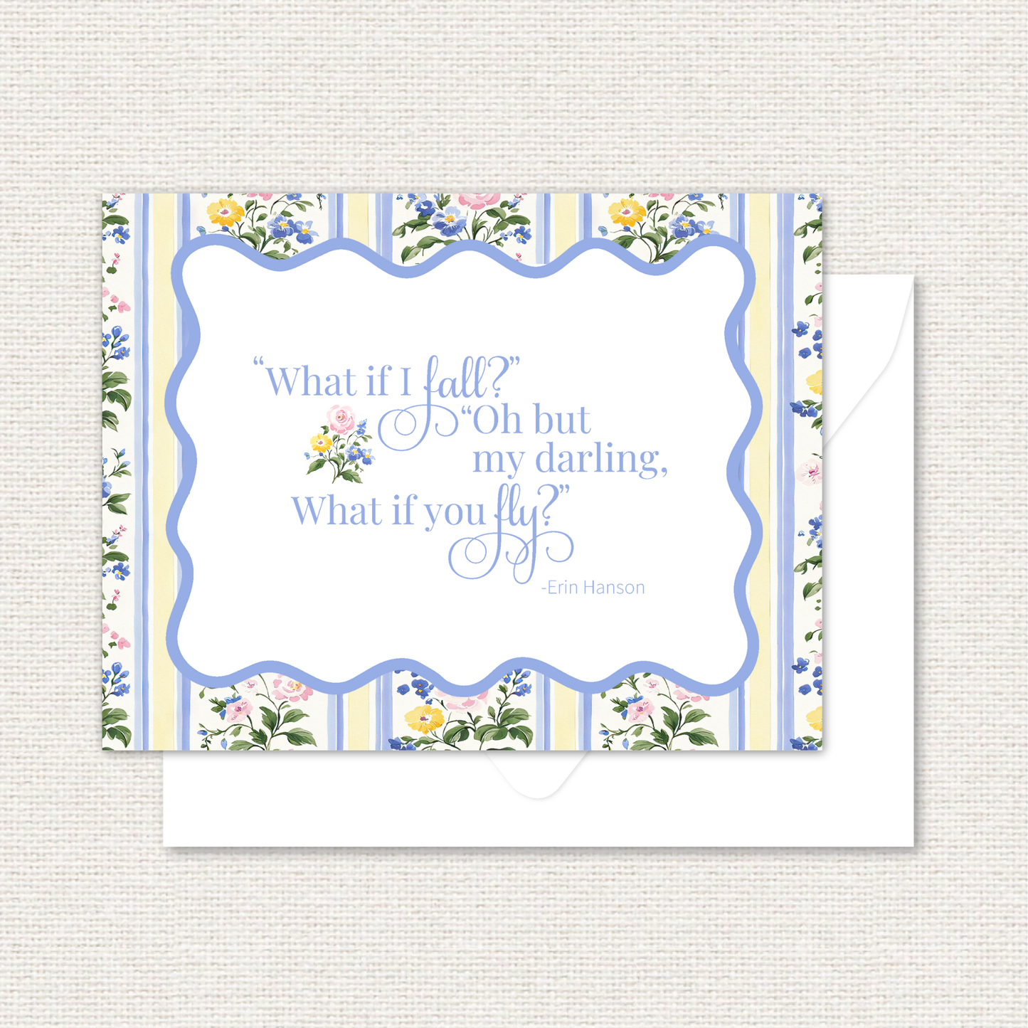 Quotable Cards - What if I Fall? Oh, But My Darling, What if You Fly?