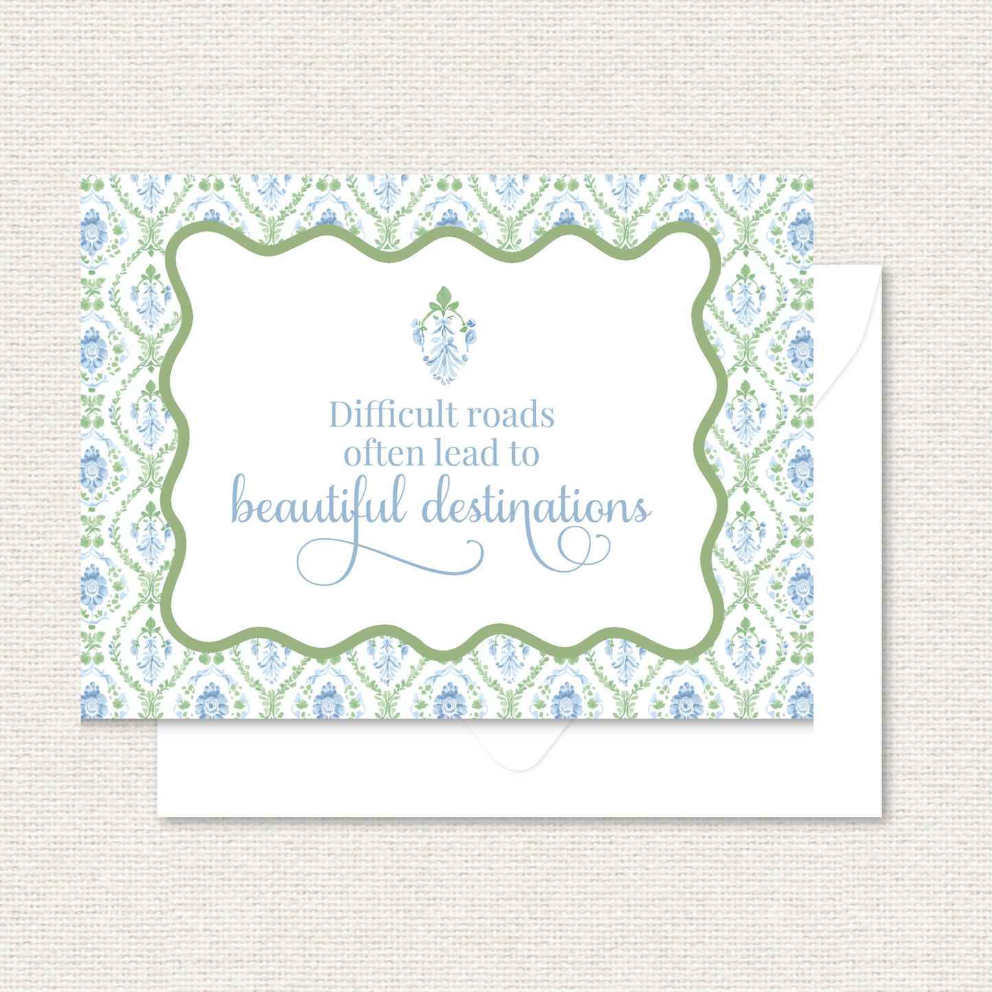 Quotable Cards - Difficult Roads Often Lead to Beautiful Destinations