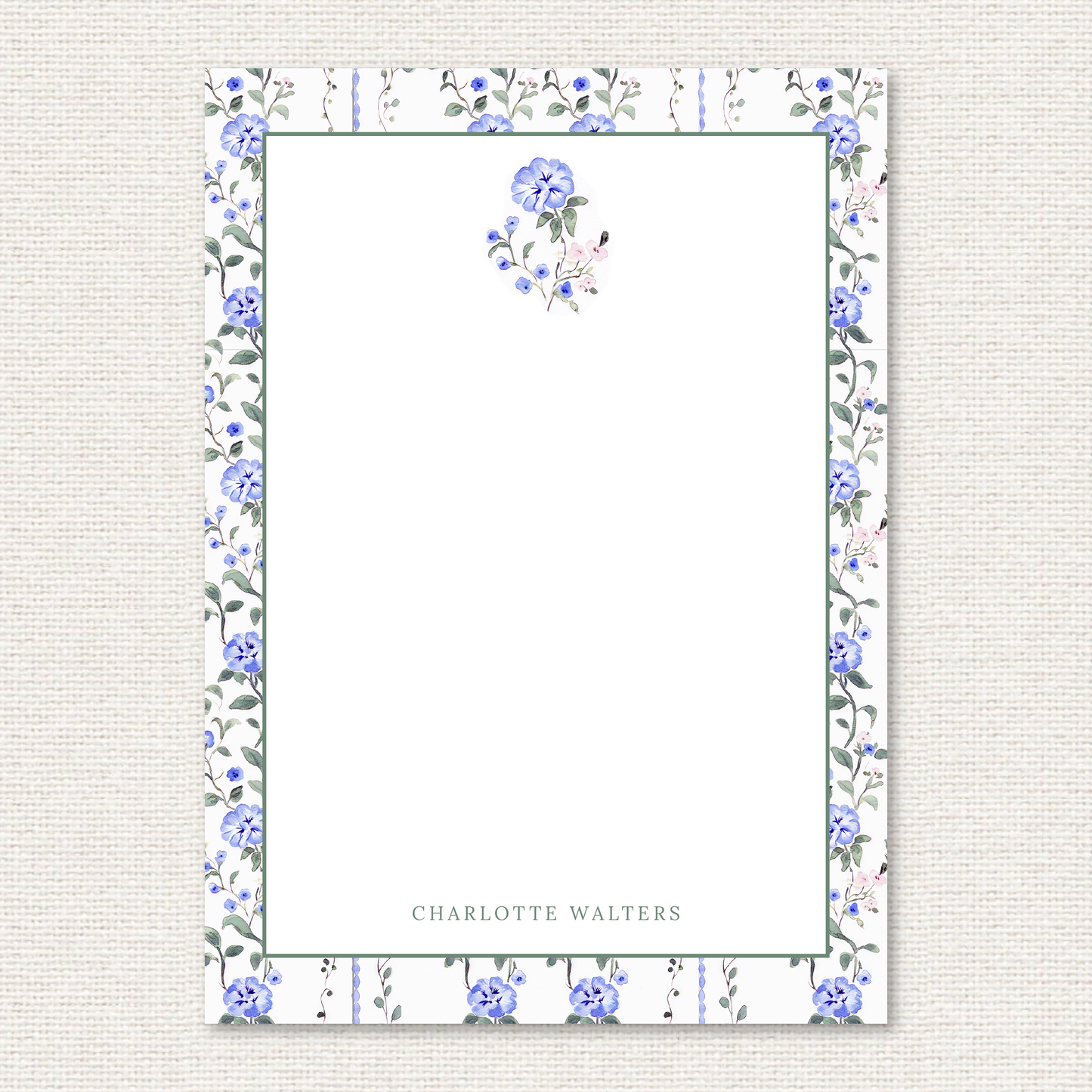 THE CHARLOTTE PERSONALIZED NOTEPAD