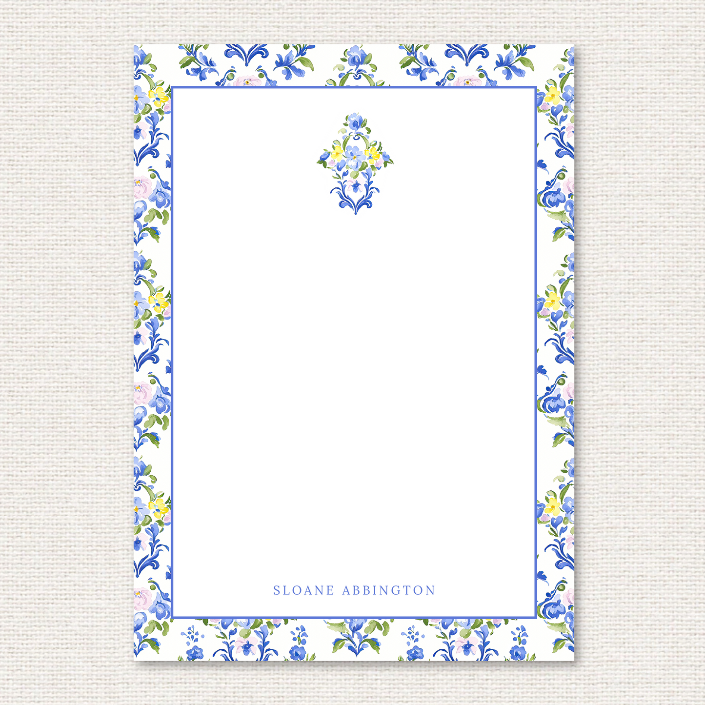 THE SLOANE PERSONALIZED NOTEPAD