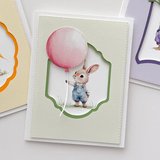 The Celebration Bunny – Easter Keepsake Card
