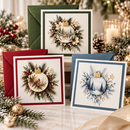 The Heirloom Ornament Collection | Assorted Set of 12 Christmas Cards
