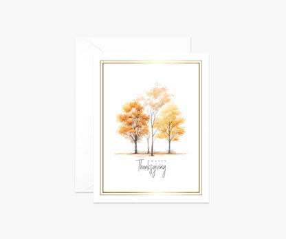Autumn Trees Note Card Set