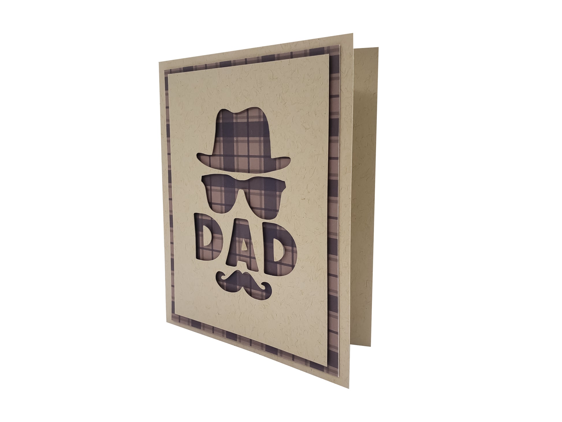 Fathers Day Hat Glasses Mustache Greeting Card