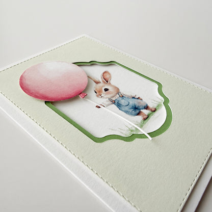 The Celebration Bunny – Easter Keepsake Card