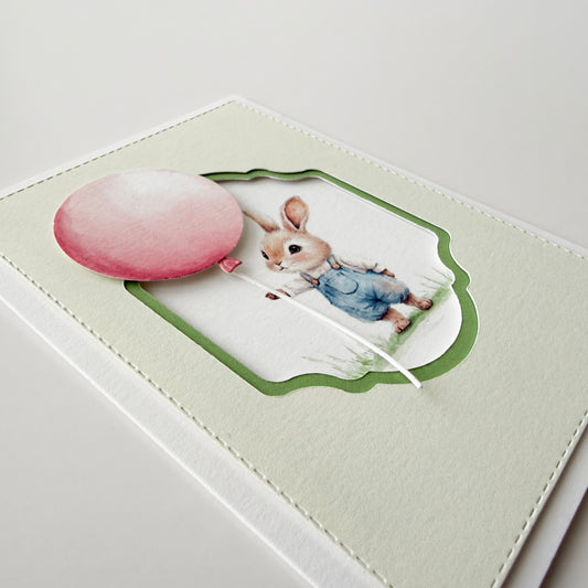 The Celebration Bunny – Easter Keepsake Card