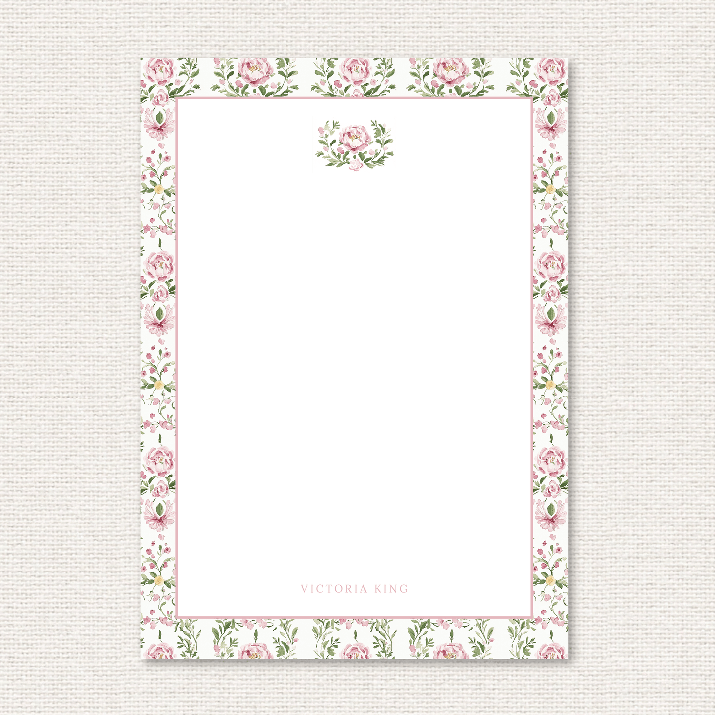 THE LOUISA PERSONALIZED NOTEPAD