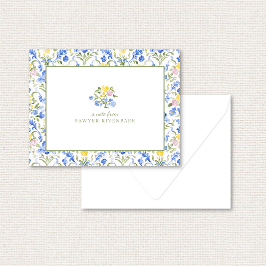 THE SAWYER PERSONALIZED NOTE CARD
